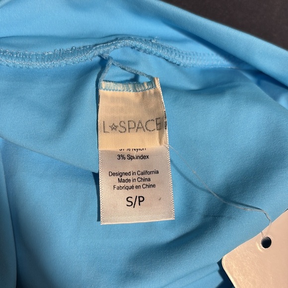 L*Space Frenchi Ribbed Bitsy Bikini Bottoms in Aquarius Blue SZ S NWT - Picture 5 of 5